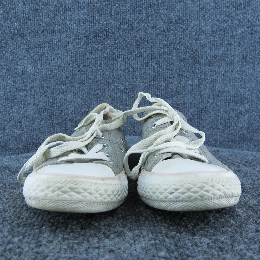 Converse Toddler Girls Sneaker Shoes Gray Fabric Lace Up Size T 12 Medium‎
